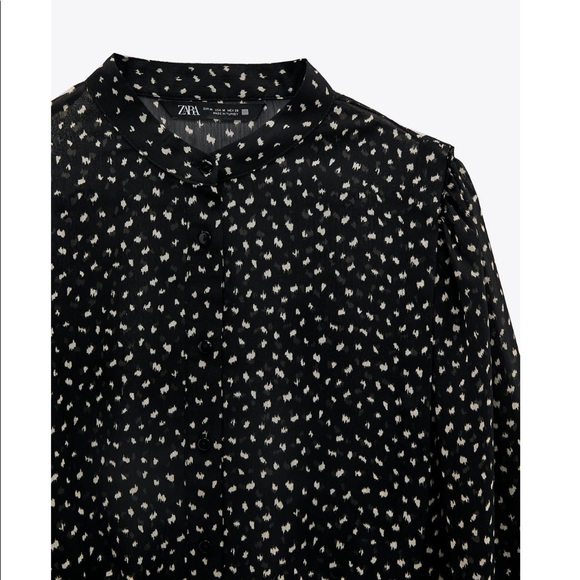 New ZARA cropped blouse - Picture 3 of 3